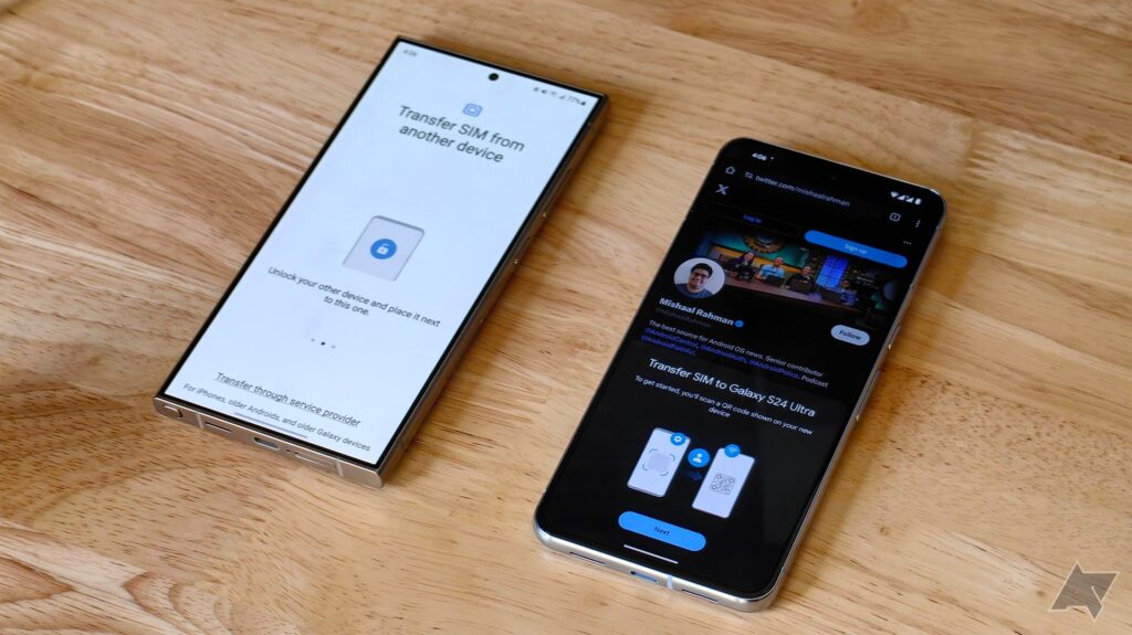 Android now lets you transfer eSIMs between your phones