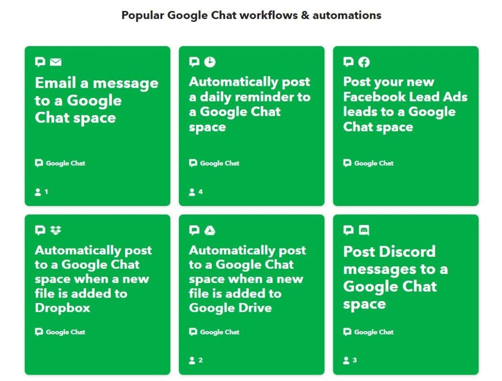 Google Chat’s new IFTTT integration lets you build automations with over 1,000 different services