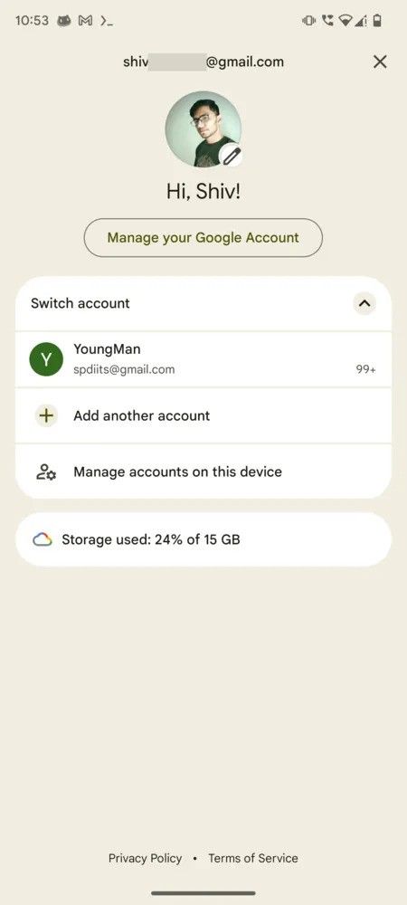 First sightings of Google’s new account switcher for Android emerge