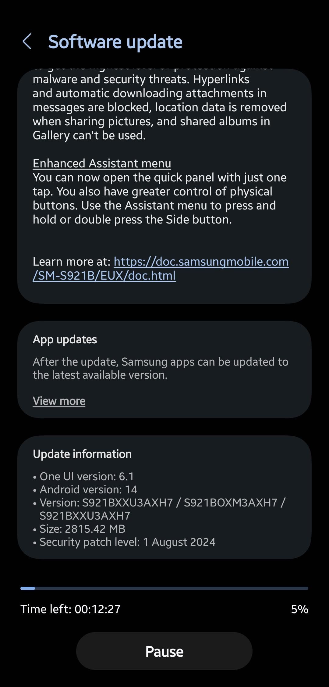 Samsung’s One UI 6.1.1 update is touching down in the US and Europe